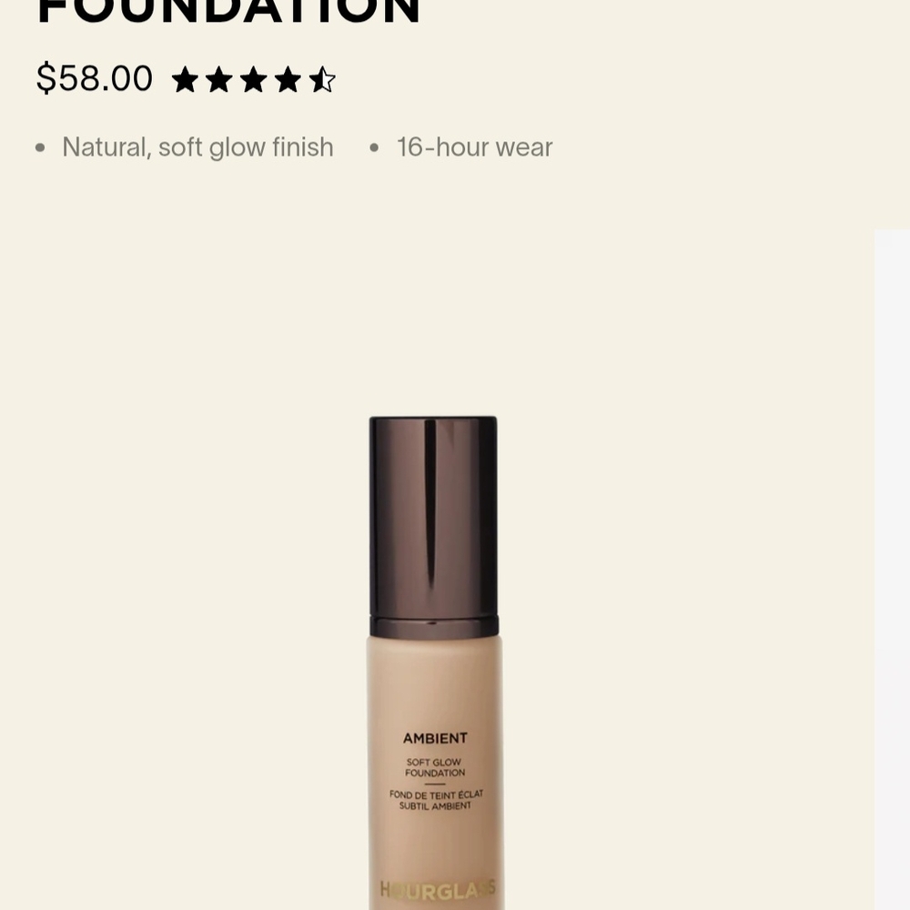 Hourglass Ambient Soft Glow Foundation - Cream